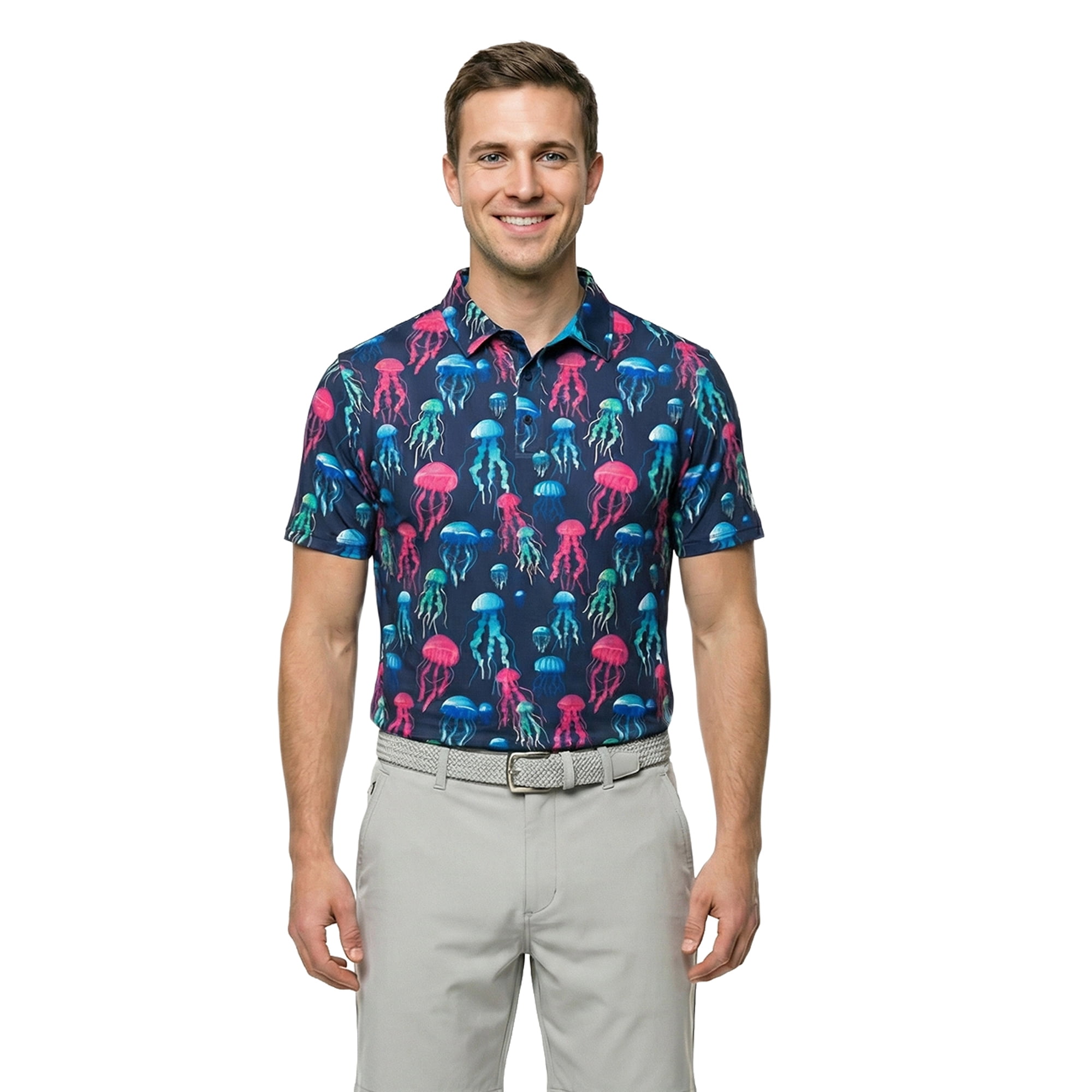 Birdie Bound Men's and Men's Big & Tall Novelty Golf Polos, Sizes XS-4XLT