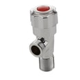 thumbnail image 3 of Conector de Tubo de Agua Zulema Aleación Válvula de Ángulo Paquete de 2 Cuerpo Plateado, 3 of 8