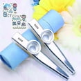 thumbnail image 2 of 2Pcs Metal Kazoos Musical Instruments Flutes Diaphragm Mouth Kazoos Musical Instruments Good Companion for Guitar 2 pcs Silver, 2 of 5