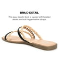thumbnail image 3 of Journee Collection Womens Brinna Tru Comfort Foam Low Stacked Heel Slide Sandals, 3 of 6