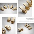 thumbnail image 4 of Juego de 2 ganchos para toallas individuales para baño, cocina, bata, abrigo, sombrero, montado en la pared con tornillos, dorado, 4 of 5