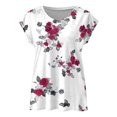 thumbnail image 4 of Womens Athletic Tops Womens Top for Women Long Sleeve Long Sleeve Spandex Shirt Women T Shirts Large Casual Women's Tops Woman Summer Shirts for Sleeves T Exercise Red XL, 4 of 4