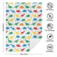 thumbnail image 5 of Cute Dinosaur Cartoon Pattern Soft Sherpa Fleece Throw Blanket, Warm Cozy Plush Blanket for Sofa Bed Couch, All Season, 60"x80", 5 of 5