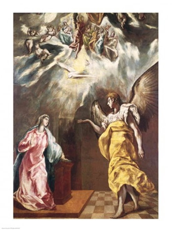The Annunciation Canvas Art - El Greco (18 x 24)