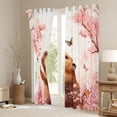 thumbnail image 3 of Erosebridal Kawaii Capybara Blackout Curtains Set of 2 (52x84 Each) For Kids,Cartoon Rodent Animals Pink Sakura Window Curtains For Girls, 3 of 6