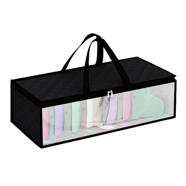 Organisateur de Garde-Robe Portable Sac de Rangement Suspendu à Main pour Chapeaux Soutiens-Gorge Accessoires Pliable Design Visible