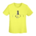 thumbnail image 5 of Acoustic Guitar Women'S Basic Short Sleeve T-Shirt Yellow Xx-Large, 5 of 5