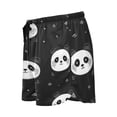thumbnail image 4 of Women's Short Sleep Pants Sleep Shorts for Women Women's Pajama Bottoms Women's Athletic Shorts Suitable for Home Use Relaxation M Cartoon Black Panda Face, 4 of 8