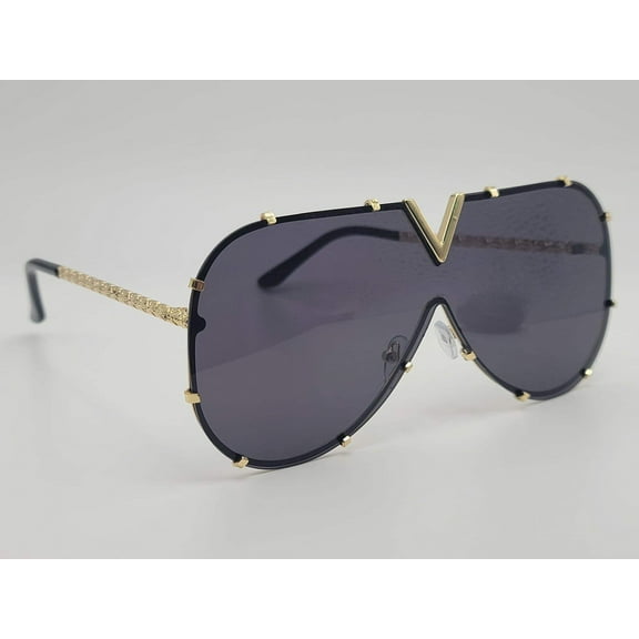 Fashion Large Oversized Rectangle Unisex Luxury Sunglasses Vintage Punk