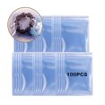 thumbnail image 1 of Inteprter 50 Uds. De libros transparentes para guardar joyas, pequeños regalos de plástico transparente, bolsa con cierre de cremallera para joyería, Type6 NO6 Inteprter HA006941-03, 1 of 6