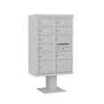 thumbnail image 2 of Salsbury Industries Pedestal Mounted 11 Units 12 Door Front Load 4C Horizontal Cluster Box Unit, 2 of 6