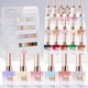 thumbnail image 1 of Set de esmaltes de uñas en gel con purpurina Double Rhythm, 28 unidades, 15 ml, 1 of 9