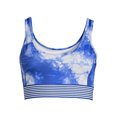 thumbnail image 2 of PSK Collective BTM Compression Fit Ribbed Waistband Printed Bra Top(Women) Size: XS Moisture Wicking, 2 of 6