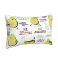 thumbnail image 2 of Bixox Happy Avocado Printed Pillow Protector,Super Soft Ideal for Home,Guests,Rentals - 20"x30", 2 of 8