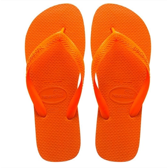 pink and orange havaianas