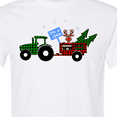 thumbnail image 4 of Inktastic Plaid Christmas Tractor with Cute Reindeer T-Shirt, 4 of 5