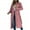 Pink, variant on Womens Fall Fashion Cardigan Double Breasted Trench Coat Jacket Windproof Classic Lapel Belted Overcoat with Pocket