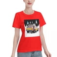 thumbnail image 2 of ALLNOB Women's Off-Road Vehicle Standard Short Sleeve T-Shirt 150g Red, 2 of 8