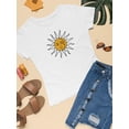 thumbnail image 3 of Vintage Sun Moon Daisy T-Shirt Women -Image by Shutterstock, Female Small, 3 of 4