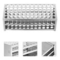 thumbnail image 3 of KAKOWELY 1PC Laboratory Test Tube Stand Metal Test Tube Rack (Silver 13.5MM 60 Holes),8.66"X3.54"X2.76", 3 of 5
