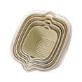 thumbnail image 1 of Cesta de lavado de verduras Strade Fareast Limited Juego de cuenco colador de drenaje beige, 1 of 8