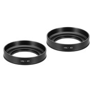 Uxcell 2 Pcs 40mm Lens Hood, Metal Screw-in Vented Lens Hood, Black