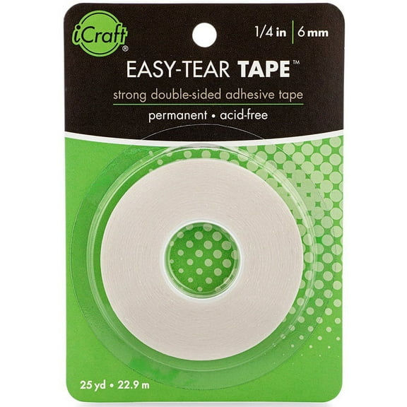 iCraft Easy-Tear Tape-.25"X25yd