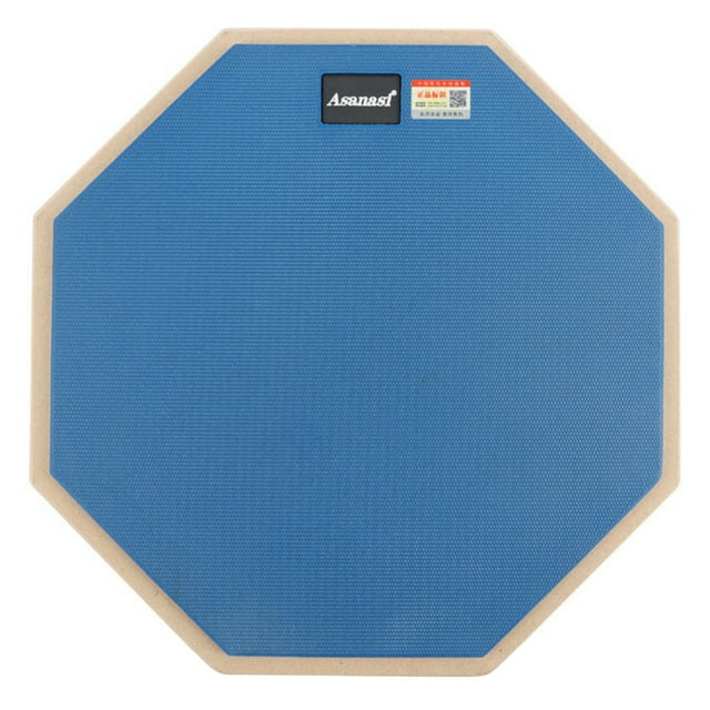 Coofit 12 Inch Drum Pad Octangular Single Sided Silent Drum Practice Pad for Beginner