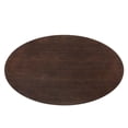 thumbnail image 5 of Pemberly Row 60" Oval Modern Wood/Metal Dining Table in Cherry/Gold, 5 of 5