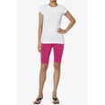 thumbnail image 6 of Women's PLUS Basic Stretch Cotton Span High Waist Above Knee Bermuda Short Leggings, 6 of 7