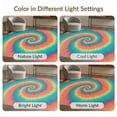 thumbnail image 7 of ODIKA Boho Rainbow Swirl With Ombre Gradient Abstract Hippie Art Tie Dye Refined Stain Resistant Low Profile for Dorm Room, Small Living Apartment, 7 of 7