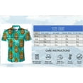 thumbnail image 7 of Lollipie Hawaiian Shirt for Men Short Sleeve Button Down Shirts Floral Tropical Holiday Beach Shirts, 7 of 7