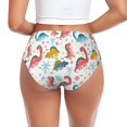 thumbnail image 3 of Womens Underwear Dinosaur print K Cuteness No Show Seamless Underwear for Women, Soft Stretch Women's Panties, Hipster Ladies Panties Bikini Underwear Briefs, 3 of 6