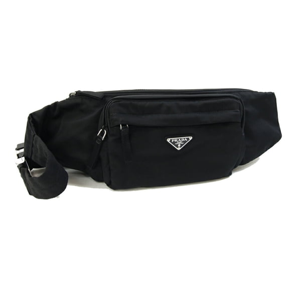 Pre-Owned Prada Body Bag 2VL005 Black Nylon Shoulder Crossbody for Men and Women (Good)