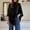 Black, variant on Women's Dolman Sleeve Poncho Top Crochet Knitted Loose Fit Pullover Sweater Fashion Women's Sweater (Black L)