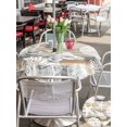 thumbnail image 5 of Outdoor Tablecloth with Umbrella Hole for Patio/Picnic/Party/Camping, Beige Grey Coastal Waterproof Table Cloth Round Cover Washable, Nautical Beach Starfish Coral Shell Modern (Dia 54"), 5 of 9