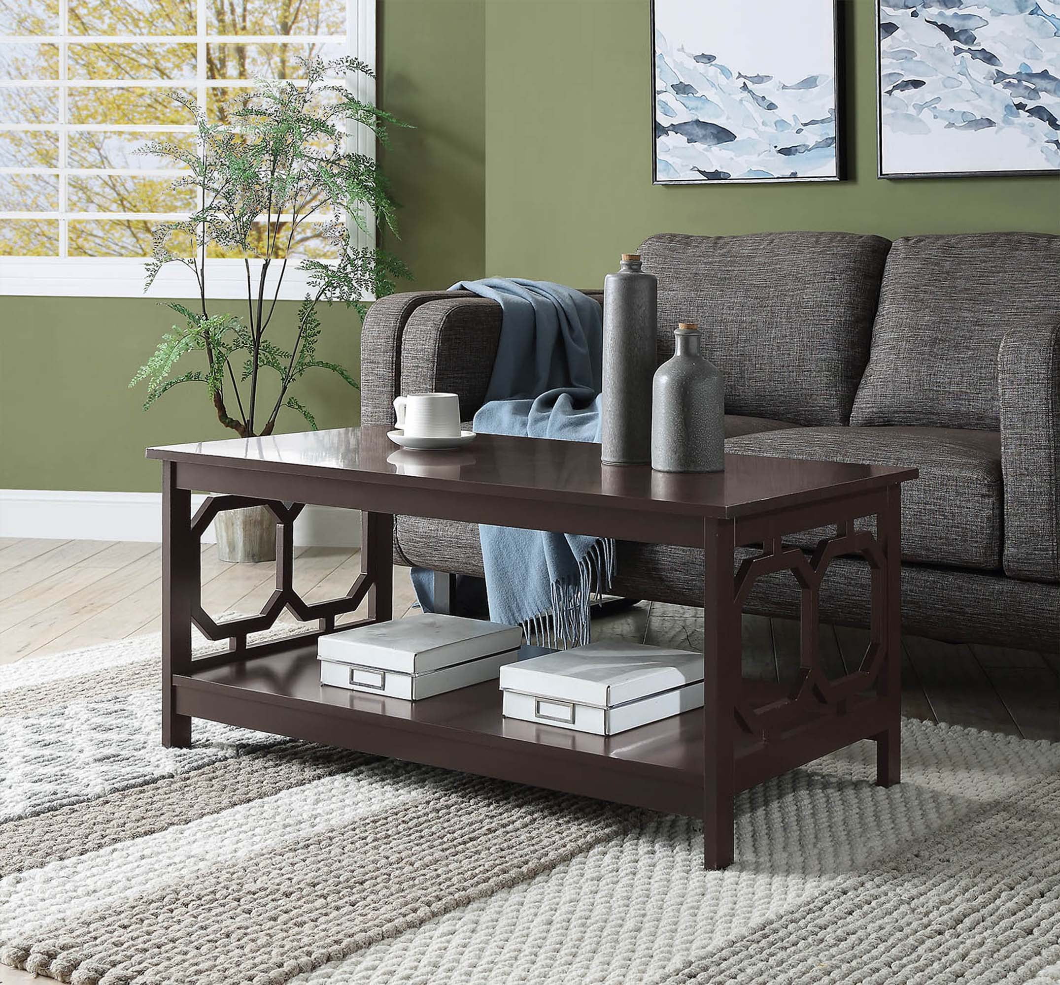 Convenience Concepts Omega 3-Piece Living Room Set, Espresso