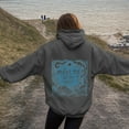 thumbnail image 7 of Juosiy Women Oversize Solid Color Hoodie Casual Loose Cute Graphic Printed Long Sleeve Sweatshirt, 7 of 7