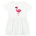 thumbnail image 3 of Inktastic Pink Flamingo Girls Toddler Dress, 3 of 5