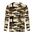 thumbnail image 4 of DeHolifer Mens Sets 2 Piece Outfits Camouflage Long Sleeve Lightweight T-Shirts and Jogging Pants Athletic Sweatsuit Khaki XL, 4 of 7