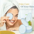 thumbnail image 3 of 30 Pcs Natural Fiber Round Makeup Remover Pads, Washable Reusable Face Pads Cloth Rounds, Facial Cleansing Pads Wipes for All Skin Types Travel (5 Color), 3 of 7