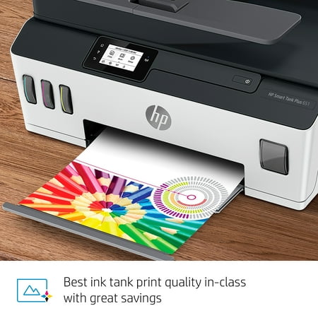 HP - Smart Tank Plus 651 Wireless All-In-One Supertank Inkjet Printer with up to 2 Years of Ink Included - White