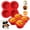 Red, variant on Red Silicone Egg Bite Molds 2 Pack, Nonstick Baking Trays for Mini Muffins, Cupcakes, Quiche and More