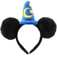 thumbnail image 1 of Diadema con orejas de Mickey de dibujos animados para adultos y niños, diadema con lentejuelas, lazo grande, diadema de conejo de animal, 1 of 6