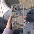 thumbnail image 5 of Retro Life Collage Case for iPhone 14 Plus,Aesthetic Art Design Pattern Soft Full TPU Bumper Cover, 5 of 5