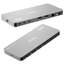 Plugable Thunderbolt 4 Dock for Quad Monitors 100W, Connects up to Four 4K Monitors for Windows and Mac Laptops, Driver Required TBT-6950PD