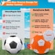 thumbnail image 3 of Balón de fútbol curvo Aywewii para niños, tamaño 4, con bomba de juguete, 3 of 7