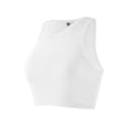 thumbnail image 2 of Women's Ribbed Seamless Racerback Crop Tank Tops, Sleeveless Workout Athletic Camisole, 2 of 8