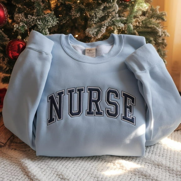 Nurse Embroidered Sweatshirt Nurse Sweatshirt Registered Nurse Shirt Nursing School Shirt Christmas Gift for Nurse Nurse Shirt Hoodie