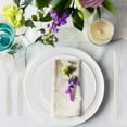 thumbnail image 4 of 250-piece biodegradable paper plate set (extra long cutlery), disposable cutlery set, eco-friendly compostable plates and utensils, including party plates, forks, knives and spoons, 4 of 7